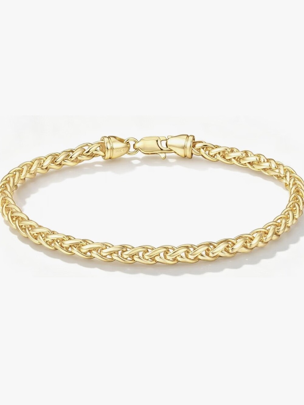 14k Gold Filled Wheat Chain Bracelet